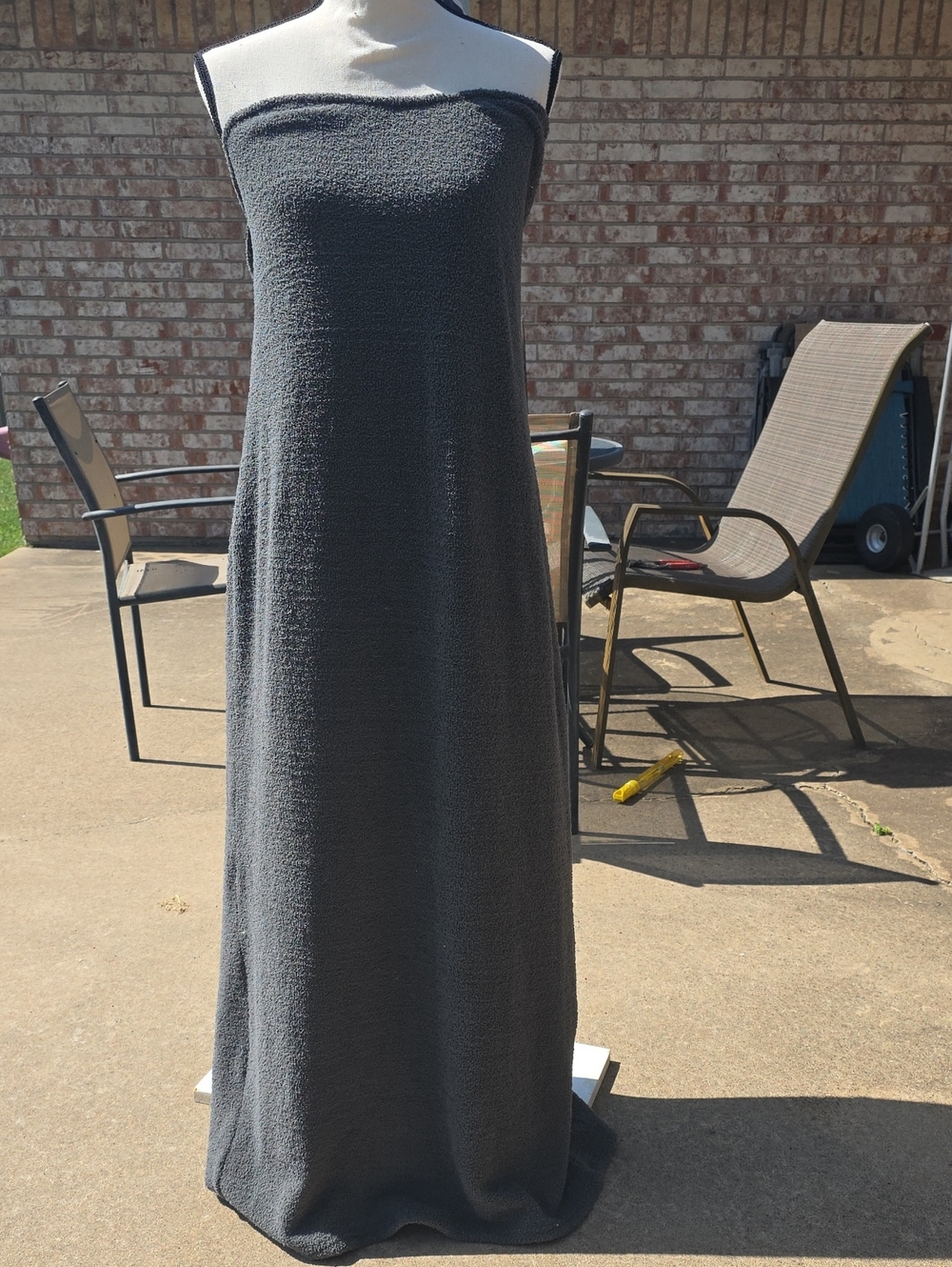 YITTY Charcoal Strapless Maxi Dress